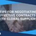 6 tips for negotiating contracts with global suppliers | Darian Global ...
