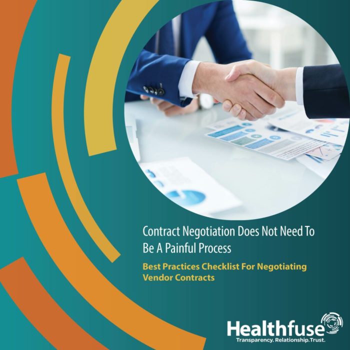 Best Practices Checklist for Negotiating Vendor Contracts - Healthfuse